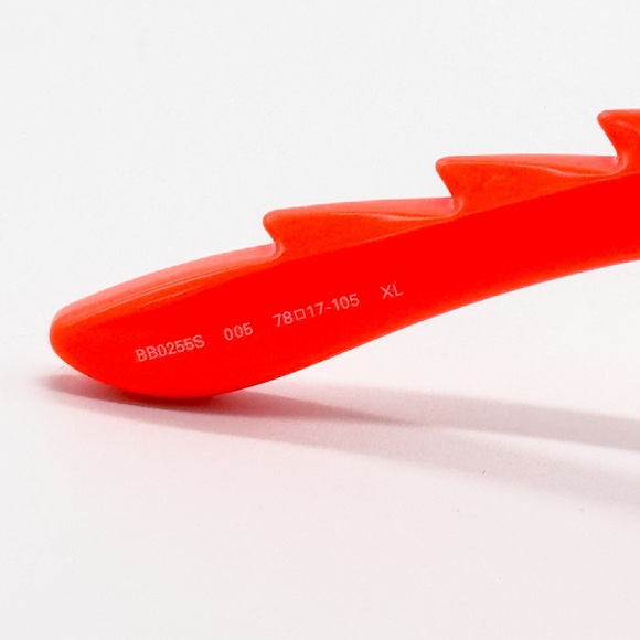 NEW BALENCIAGA BB0255S 005 ORANGE GREY UNISEX SUNGLASSES BALENCIAGA - Picture 9 of 11